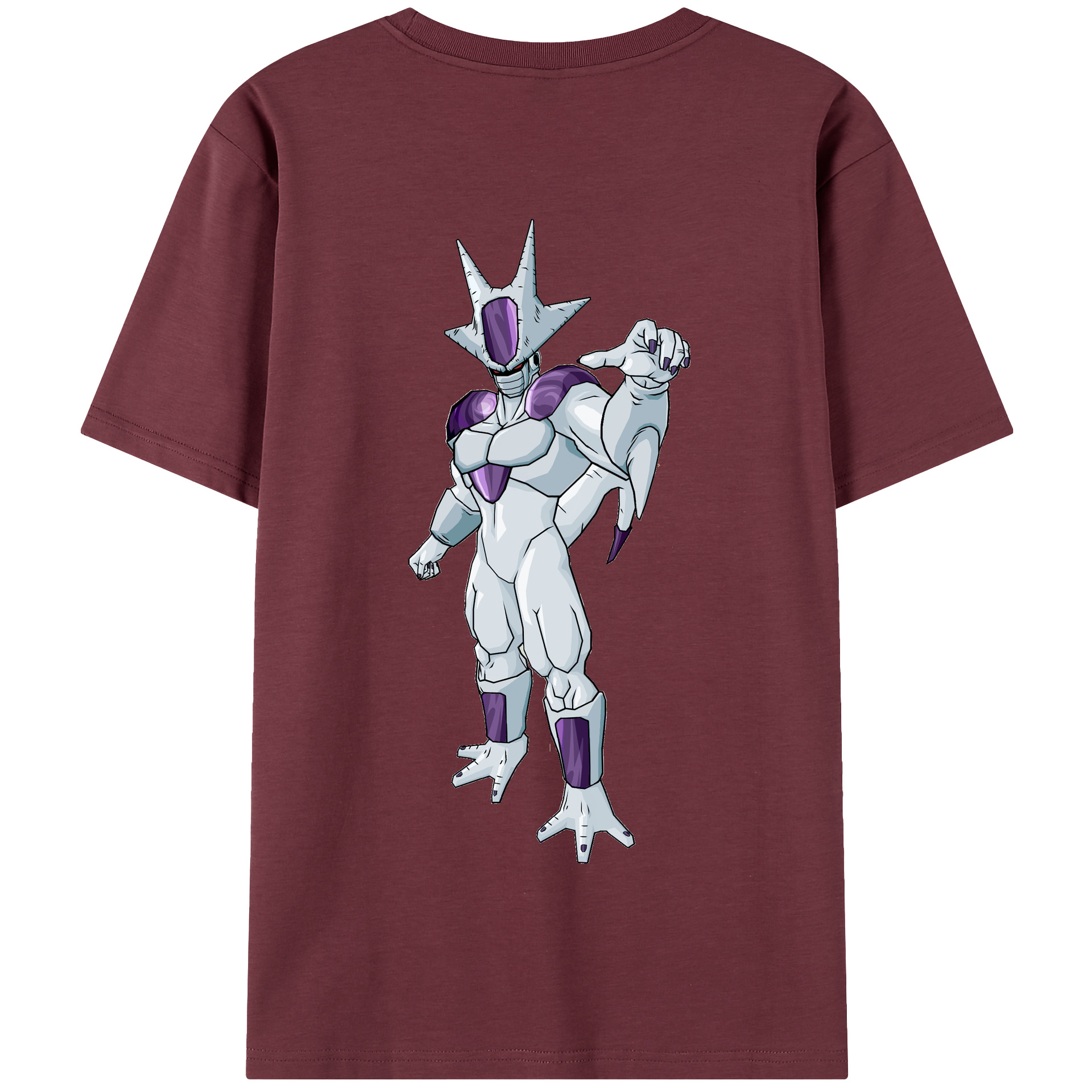 （画像用） ドラゴンボール クウラ DRAGON BALL Cooler Coora 綿100％半袖Tシャツ（背面プリント）